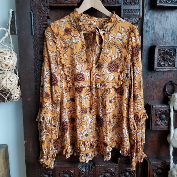 SPELL and The Gypsy Etienne Blouse Sienna S - Picture 6 of 8